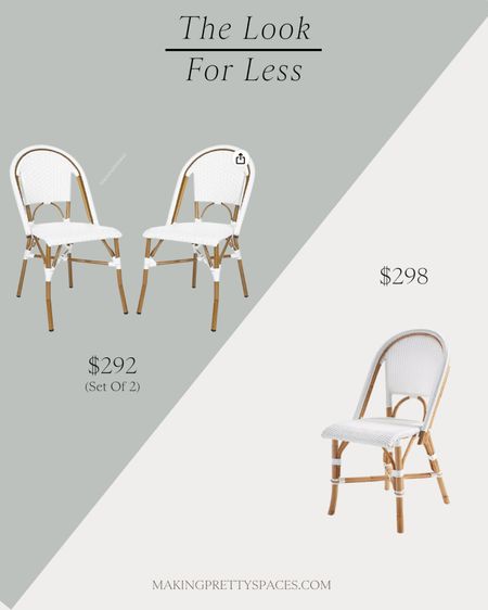 Shop this Serena & Lily look for less! 
Amazon dupe, outdoor chair, dining chair, cane chair, Serena & Lily, 2 for the price of 1, amazon sale

#LTKstyletip #LTKsalealert #LTKhome