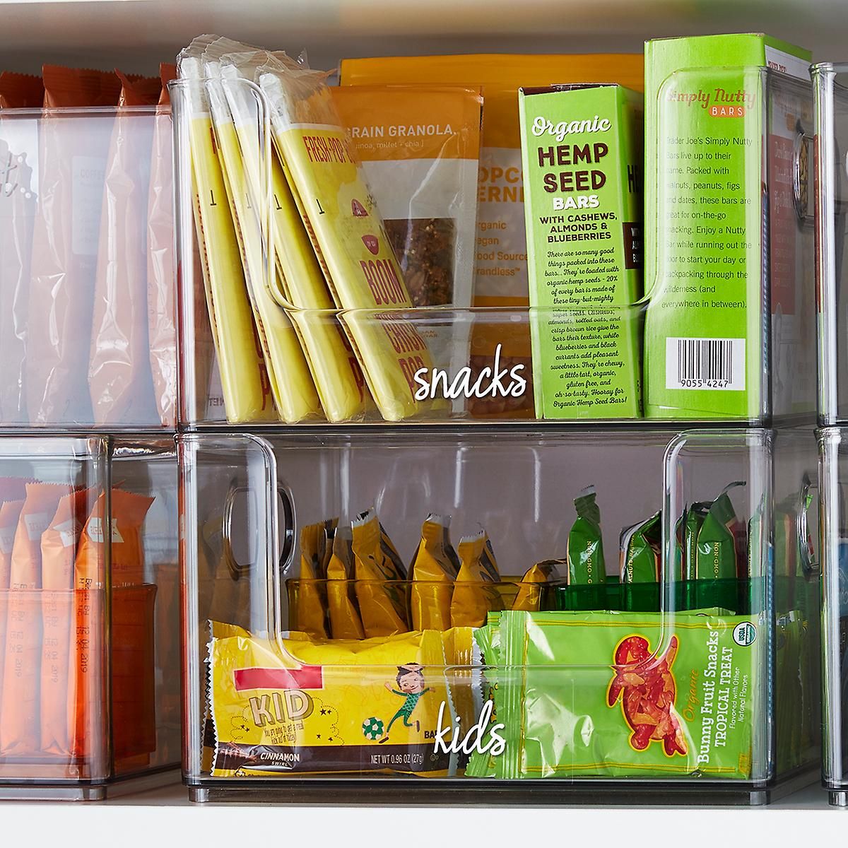 THE HOME EDIT Stacking Pantry Bin Clear | The Container Store