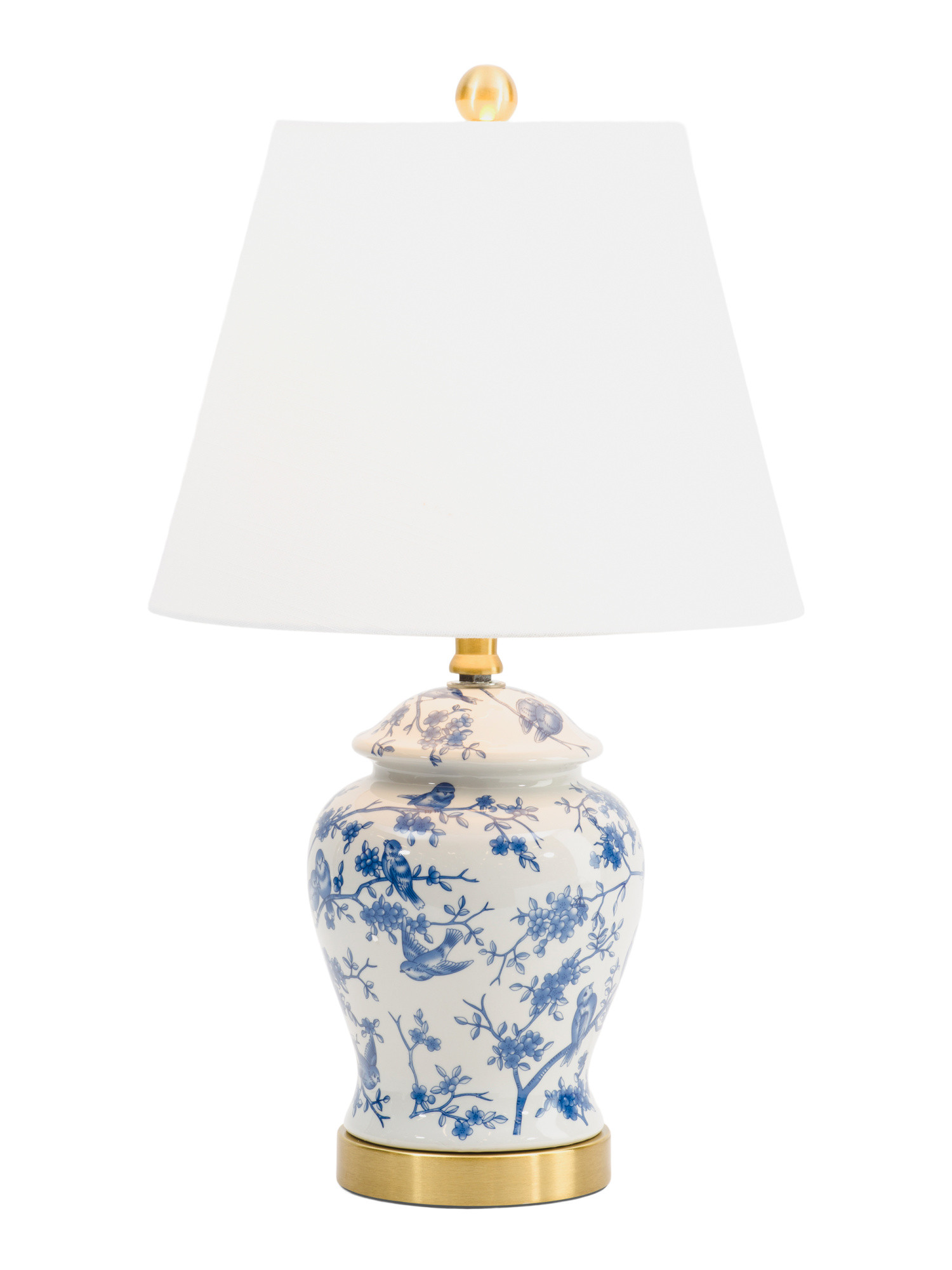 22in Penelope Chinoiserie Ginger Jar Led Table Lamp | Bedroom | Marshalls | Marshalls