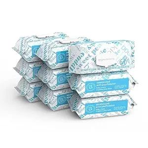 Amazon Elements Baby Wipes, Fragrance Free, White, 810 Count (9 Packs of 90) (Previously 720 Coun... | Amazon (US)