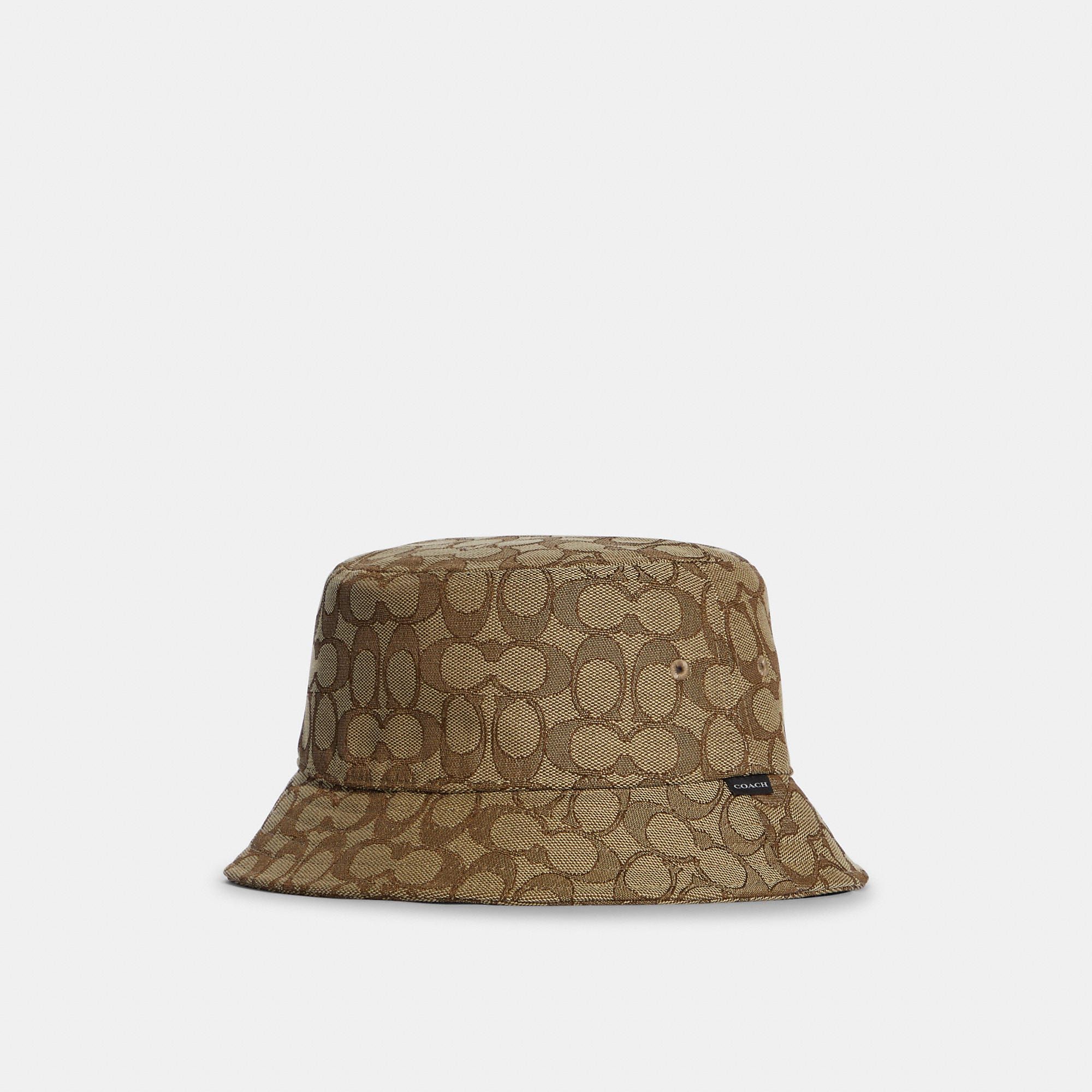 Coach Outlet Women's Bucket Hat In Signature Jacquard - Brown | Coach Outlet