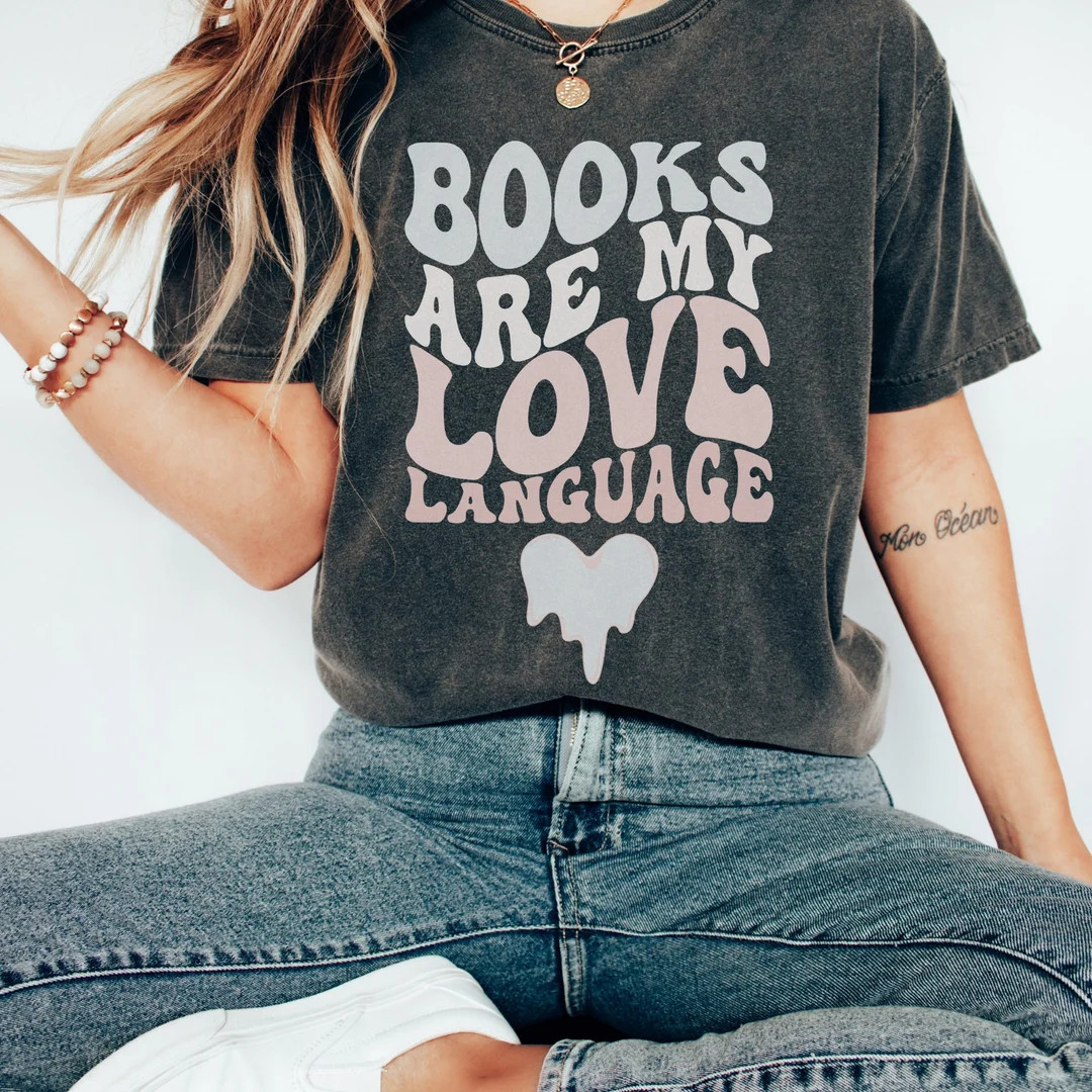 Book Club Shirt Candy Heart Shirt Retro Bookish Shirt Literary Shirt Book Lover Shirt Light Acade... | Etsy (US)