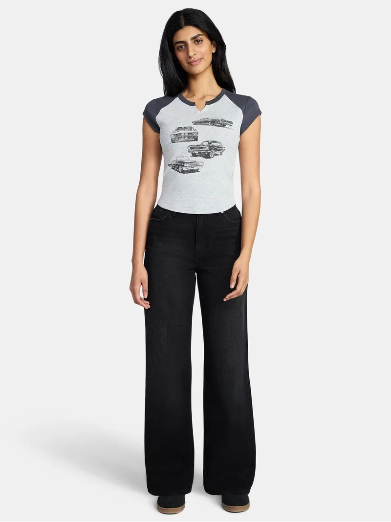 Auto Women's Graphic Tee with Short Sleeves, Sizes XXS-XXL | Walmart (US)