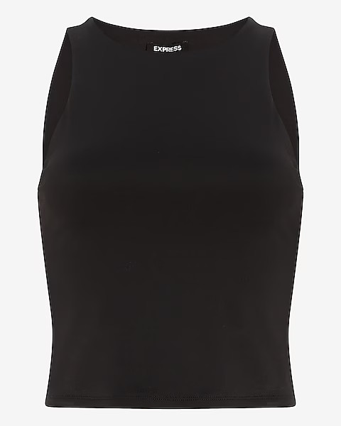 Body Contour High Compression High Neck Cropped Tank | Express