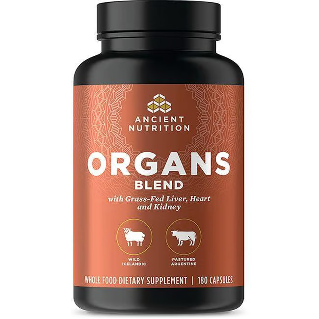 Ancient Nutrition Organs Blend Supplement Vitamin | 180 Caps | Swanson