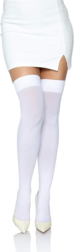 Leg Avenue Women's Solid Hue Thigh Highs | Amazon (US)