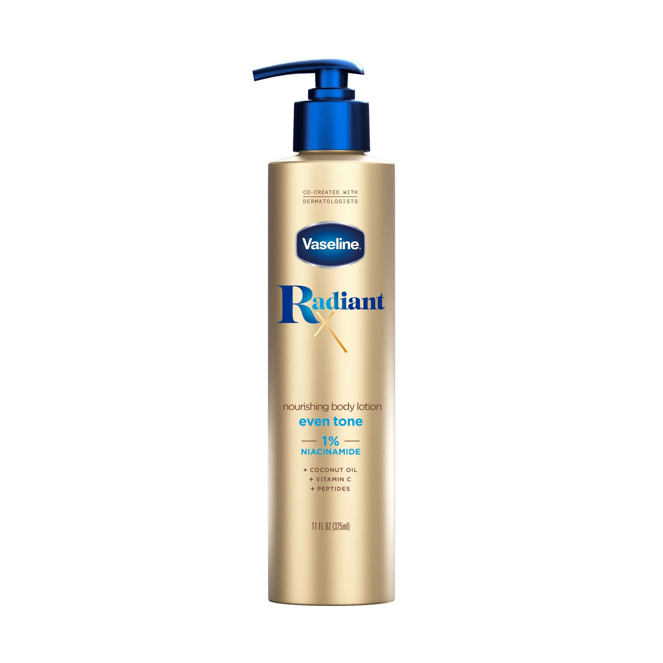 Vaseline Radiant X Even Tone Nourishing Body Lotion with 1% Niacinamide, Coconut Oil, Vitamin C, ... | Walmart (US)