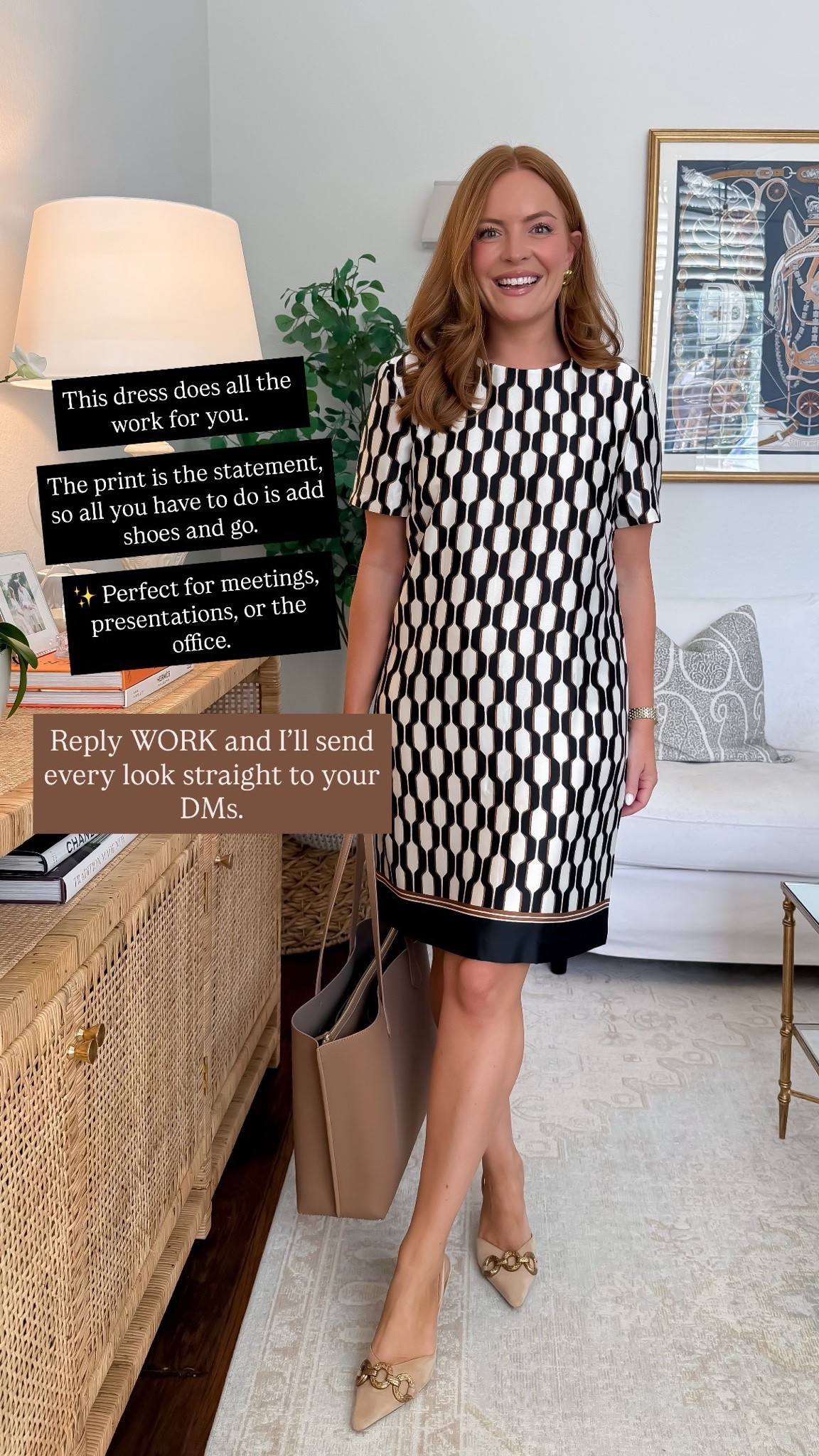 When the print does all the styling for you. 👏 This Ann Taylor printed work dress is such an easy one-and-done option for meetings, presentations, or days you need to look especially polished. Add a neutral heel and work tote and you’re ready to go!

✨ Ann Taylor clearance is now up to 70% OFF!

#AnnTaylorStyle #WorkDress #OfficeOutfitIdeas #BusinessCasualStyle #LTKWorkwear
