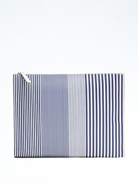 Stripe Large Expandable Pouch | Banana Republic US