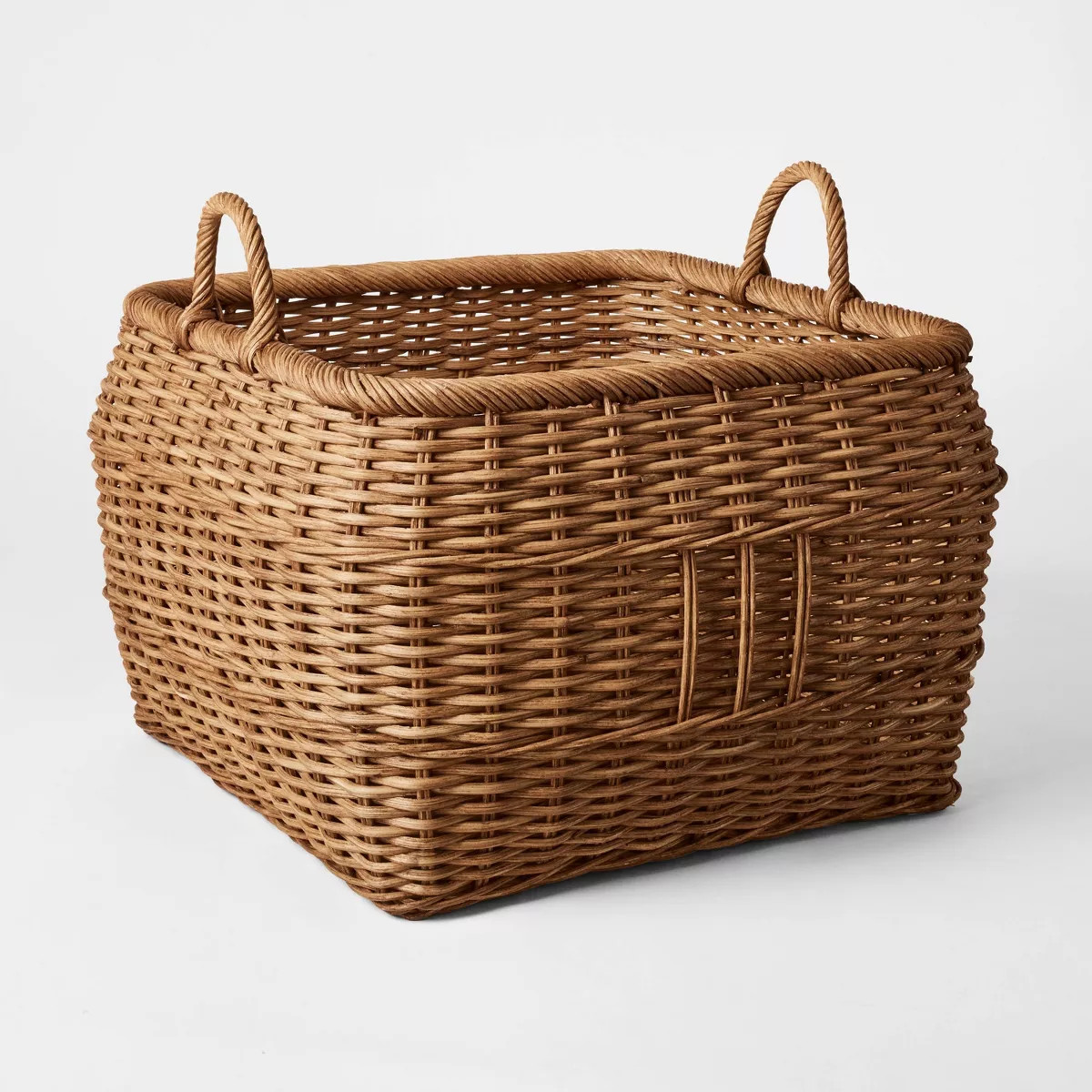 Large Square Rattan Harvest Basket - Threshold\u2122 designed with Studio McGee | Target