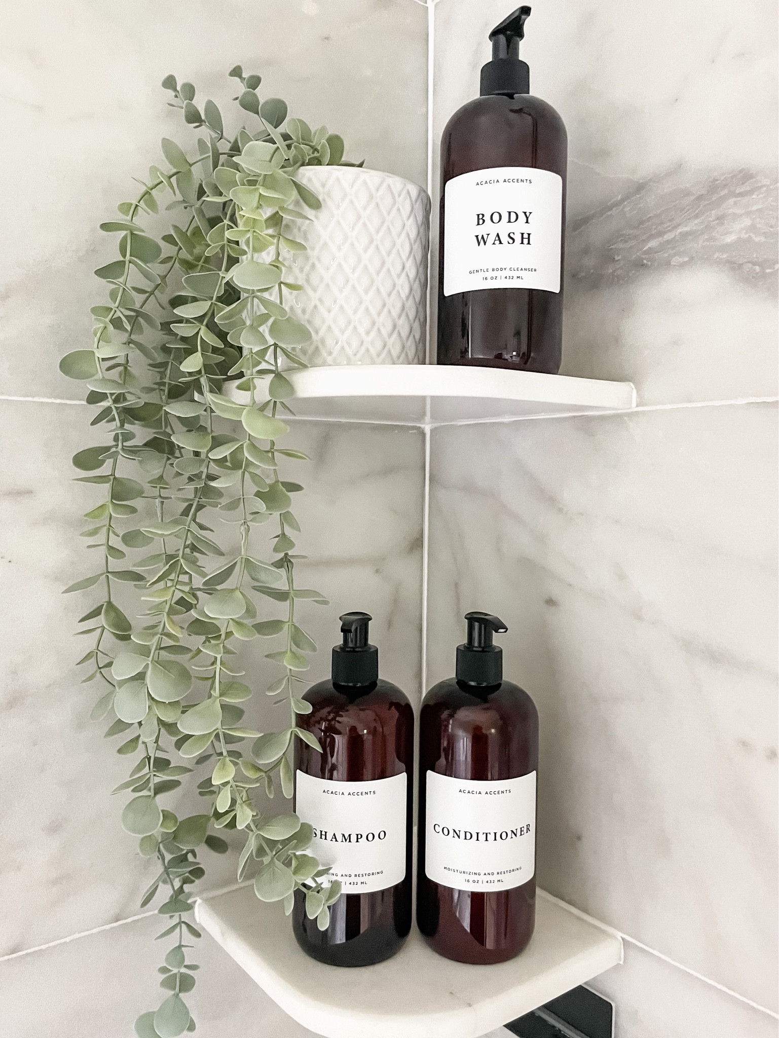 Minimalistic soap dispenser. Amber shampoo and conditioner dispensers  

#LTKhome