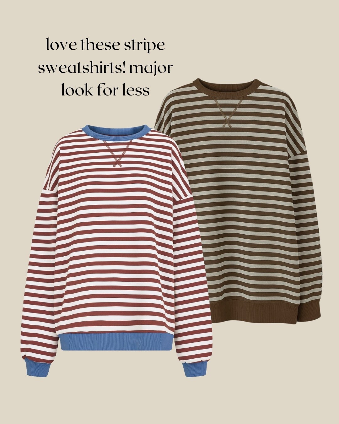 UEU Women Oversized Striped Crewneck Sweatshirt Long Sleeve Color Block Pullover Tops Casual Loose Workout Shirt,
PRETTYGARDEN Womens Striped Oversized Sweatshirt Color Block Crew Neck Long Sleeve Casual Loose Pullover Top Y2K Clothes

#LTKSeasonal #LTKActive #LTKStyleTip