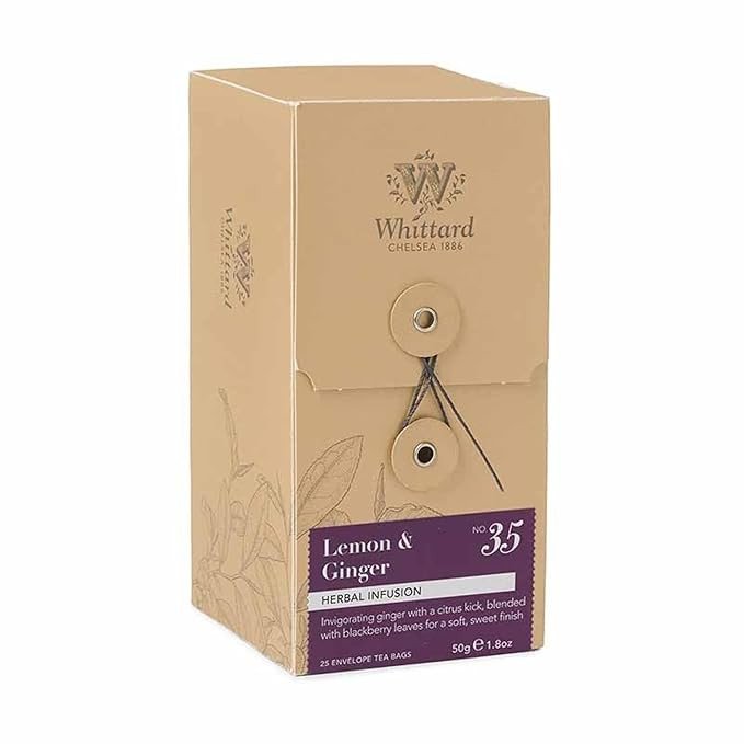 Whittard Tea Lemon & Ginger 25 Individually Wrapped Teabags | Amazon (US)