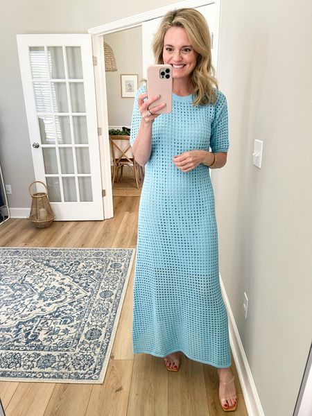 Date night. Easter dress. Shower outfit. This crochet maxi dress is stunning.

#LTKfamily #LTKSeasonal #LTKstyletip