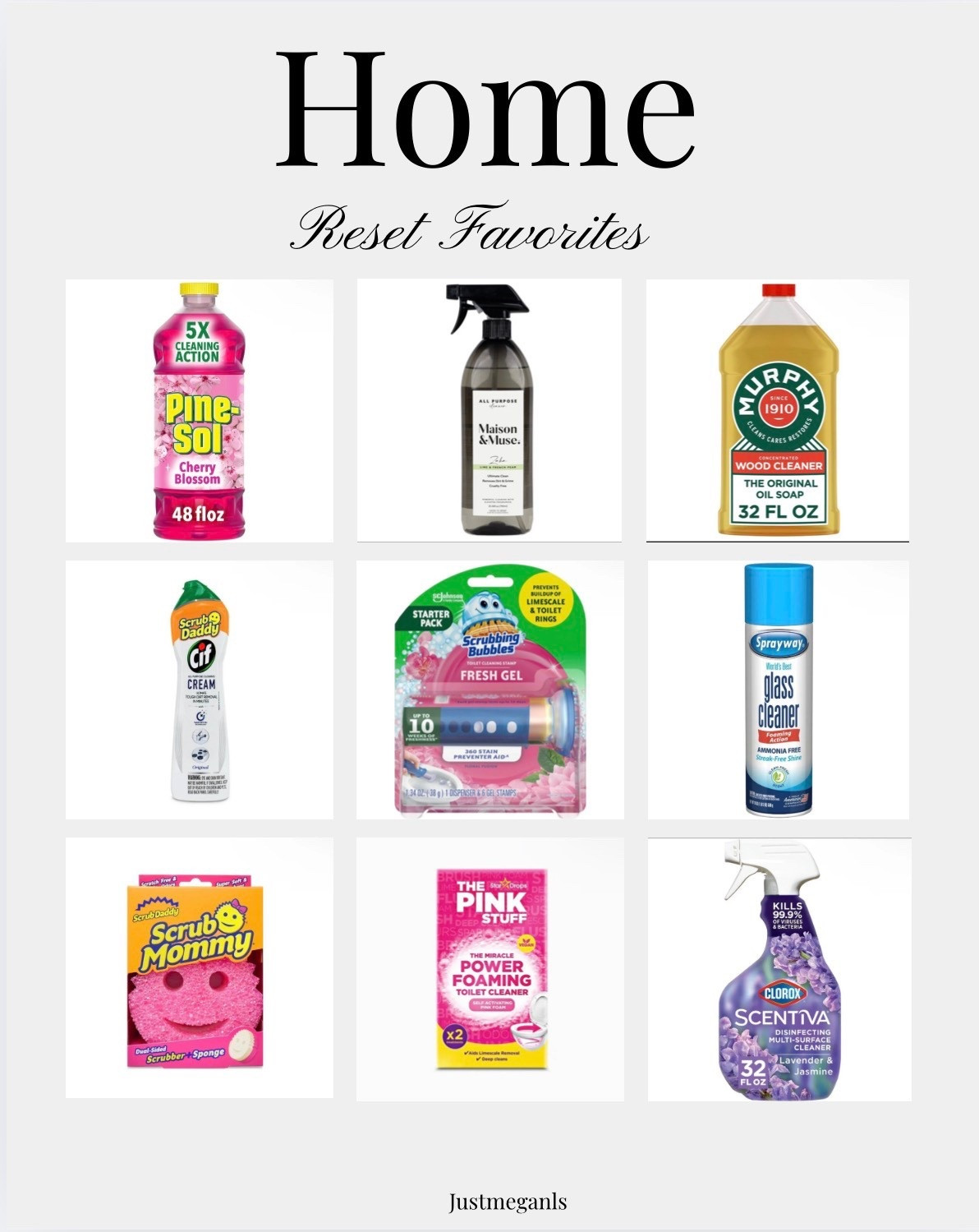 Cleaning products I reach for when I reset my space.

#LTKFindsUnder50 #LTKHome