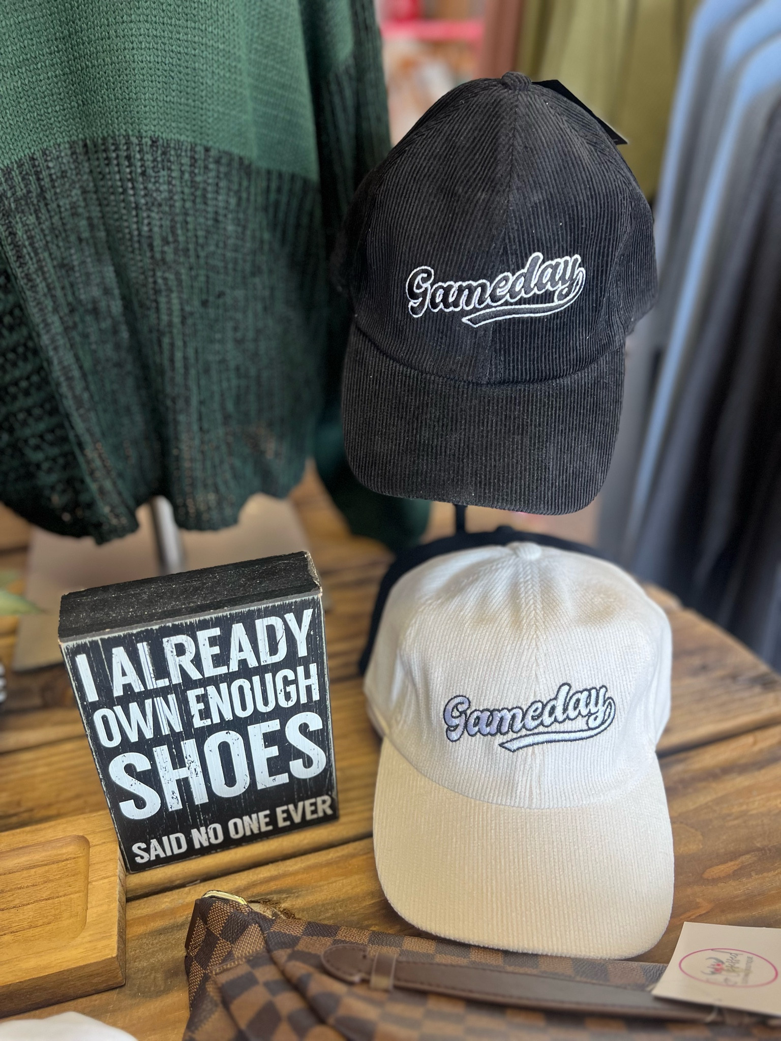 I already own enough shoes said no one ever. Hats from So Obsessed Boutique