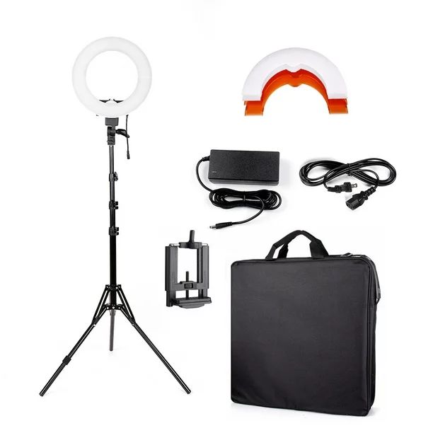Ktaxon 180pcs LED Ring Light w/ Stand Dimmable 5500K Light Kit for Camera, Smartphone, YouTube, P... | Walmart (US)