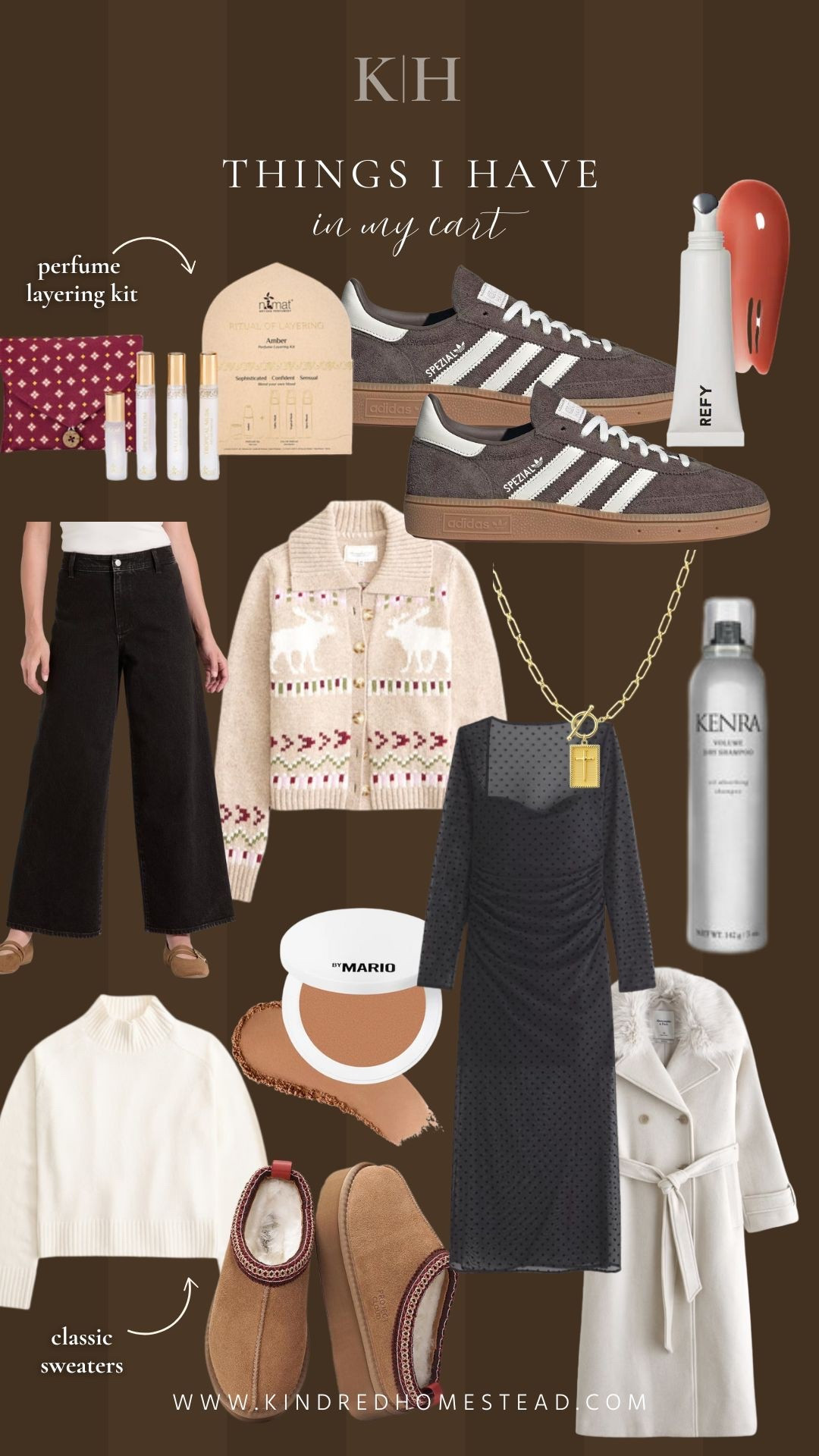 inspired winter finds in my cart this week — classic textures, warm neutrals, and timeless home + style pieces that fit the Kindred Homestead aesthetic. Linking my favorite affordable winter layers, neutral sweaters, and elevated everyday essentials that feel straight out of a Nancy Meyers home. 🍂✨
#ltkseason #ltkfinds #winterstyle #cottagecorestyle #homestylefinds


#LTKHoliday #LTKSeasonal #LTKBeauty