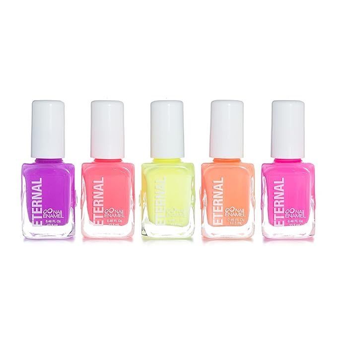 Eternal 5 Collection: Girls Just Wanna Have Neons - 5 Pieces Set: Long Lasting, Quick Dry Nail Po... | Amazon (US)