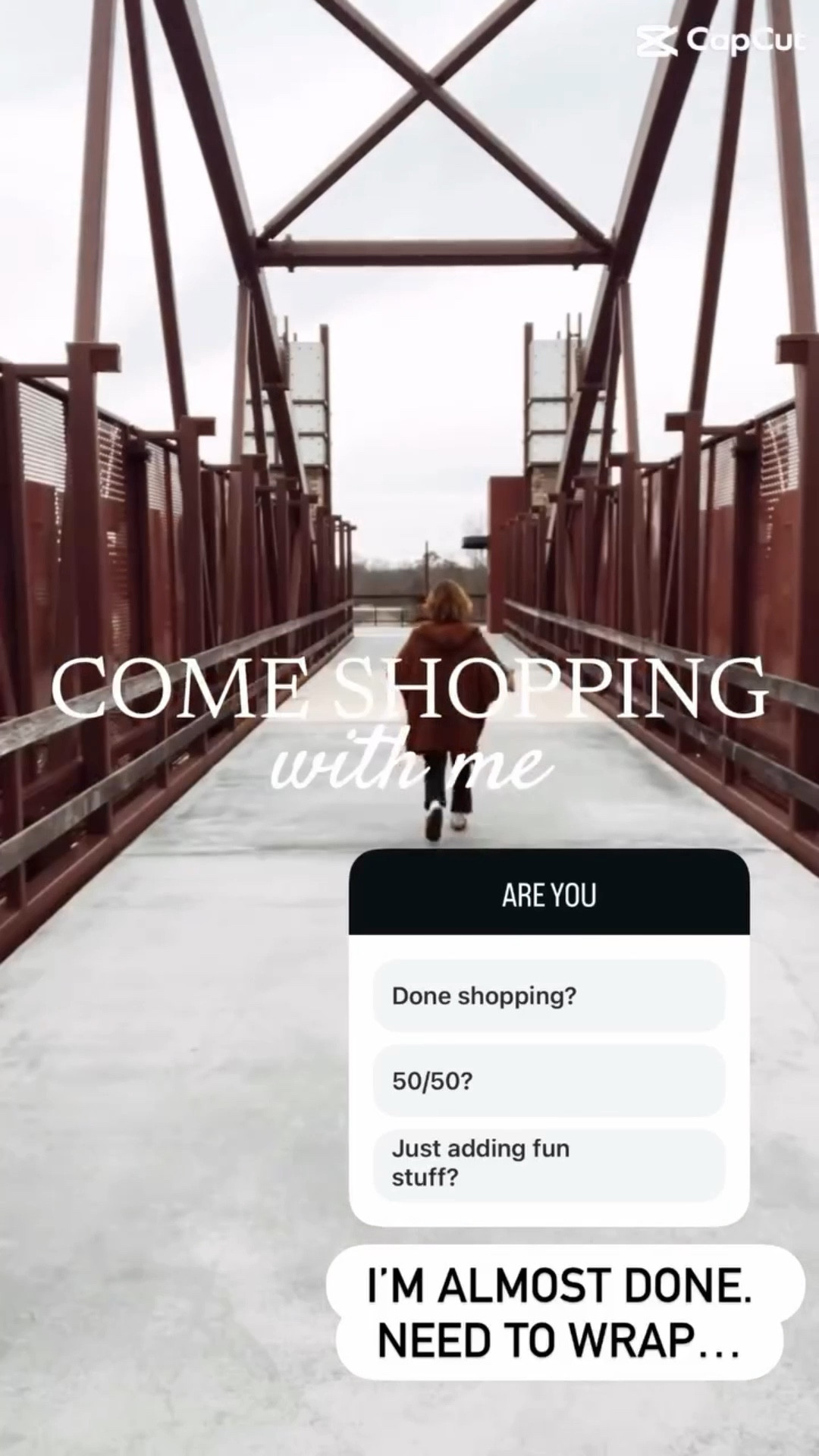 I’M ALMOST DONE. 
NEED TO WRAP…