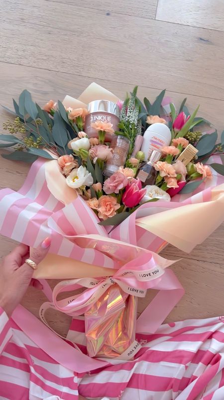 Mother’s Day gift idea or birthday gift idea for your best friend make them a skin care bouquet with their favorite make up and skin care products. 

Also, how cute are these pink striped pajamas?

Gift ideas, mom gifts, Christine Andrew, pink pjs, stripe pjs. Viral products 

#LTKfindsunder100 #LTKVideo #LTKGiftGuide