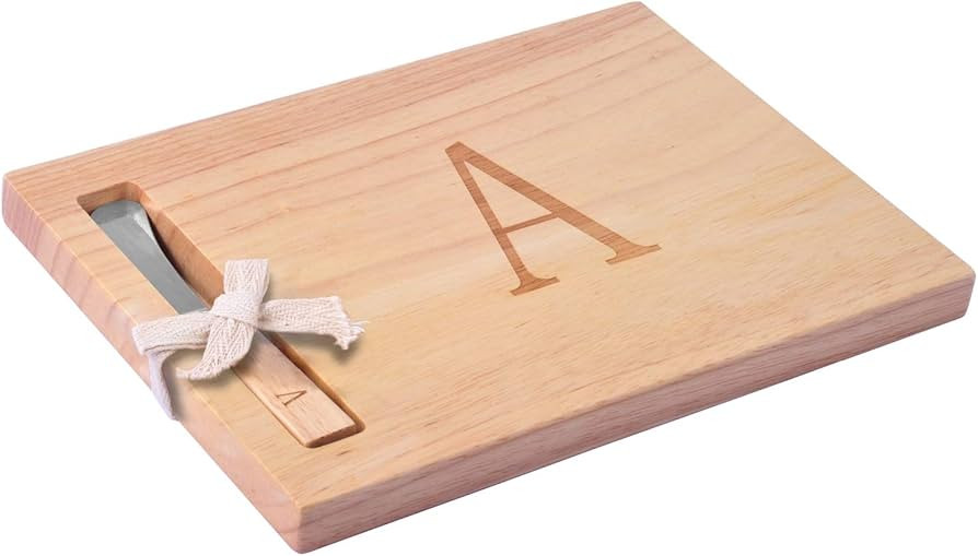 Miicol Wood Charcuterie Board, Monogram Cheese Board 10 Inch, Personalized Initial Cutting Board ... | Amazon (US)
