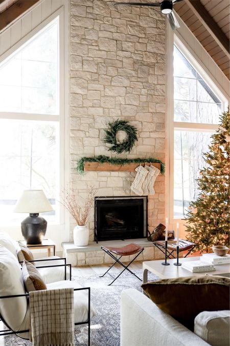 Shop all of the furniture and Christmas decor from our lake house living room. This is the 9’ Frazier grande Christmas tree, available at Amazon and Home Depot! 

#LTKhome #LTKSeasonal #LTKHoliday