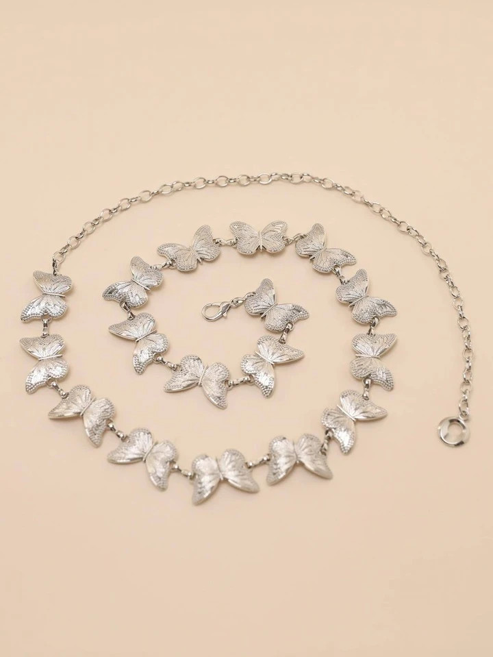 1pc Women Butterfly Decor Vintage Chain Belt For Dress Decoration | SHEIN