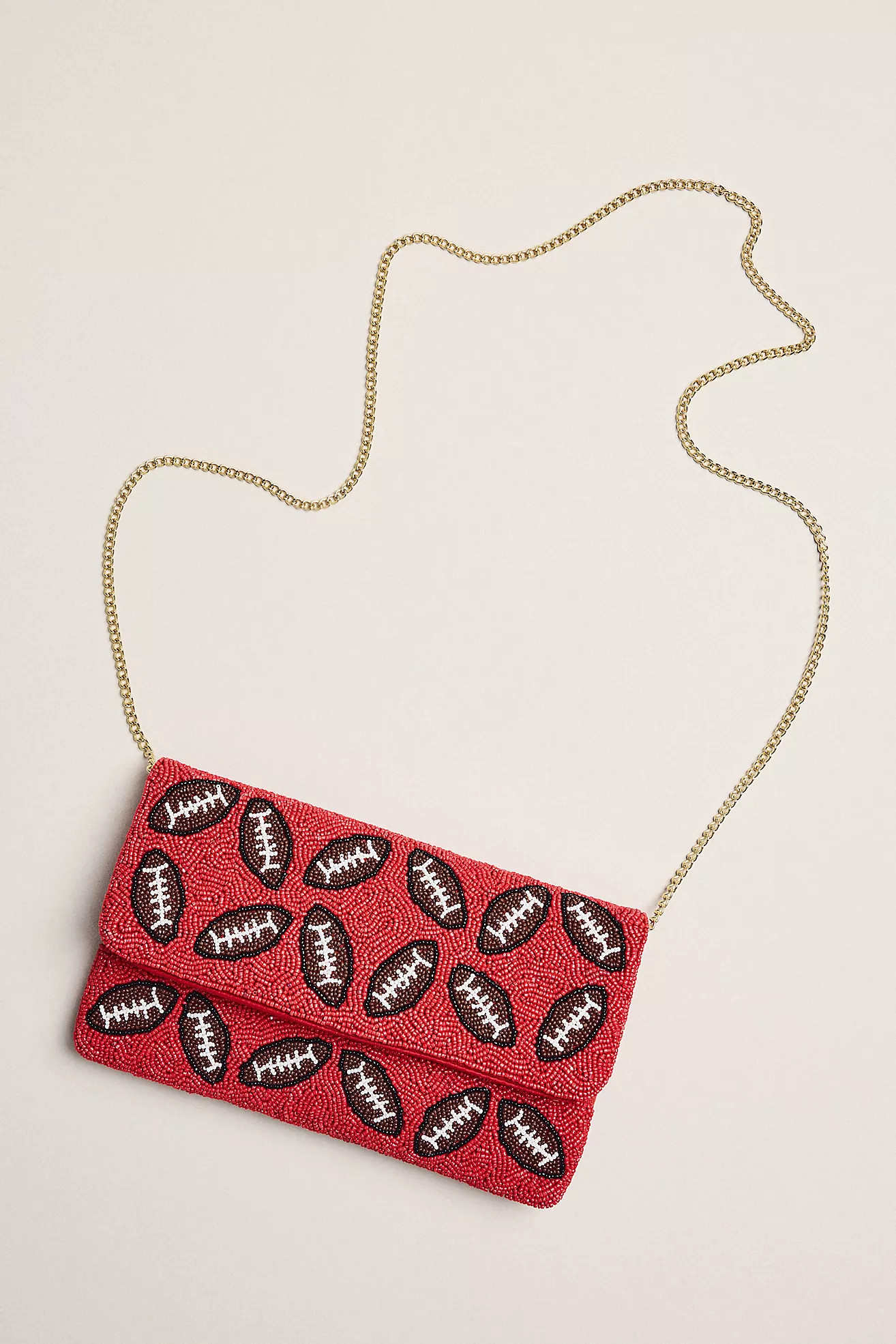 Lisi Lerch Beaded Football Clutch | Anthropologie (US)