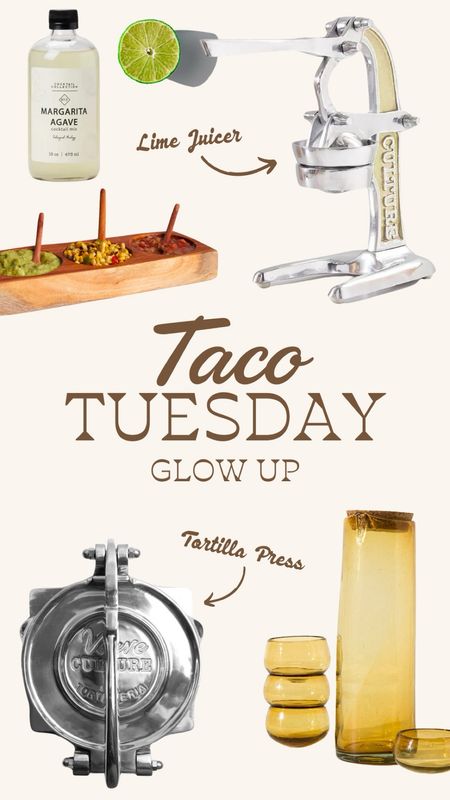 Transform your Taco Tuesday with this ultimate glow-up guide! 🌮✨ Dive into chic table settings, glassware, margarita essentials, and so much more to elevate your taco night from simple to spectacular. Whether you're a taco enthusiast or looking for a fresh twist on a classic, we've got you covered. Don't miss out on making your Taco Tuesday the talk of the town. #TacoTuesday #TacoTransformation #GourmetTacos #Margaritas #FoodieInspiration

#LTKGiftGuide #LTKhome #LTKparties