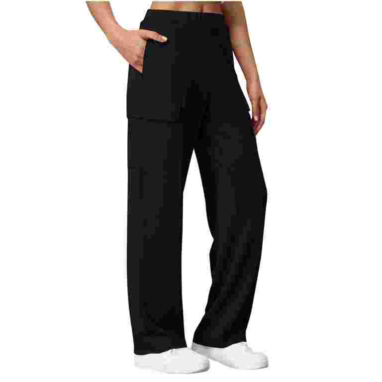 BUIgtTklOP no boundaries Clearance Cargo Sweatpants for Women Casual Baggy Wide Leg Sweat Pants F... | Walmart (US)