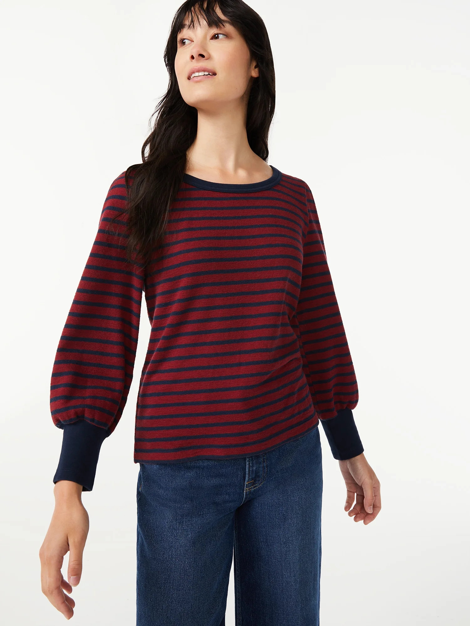 Free Assembly Women's Puff Sleeve Top - Walmart.com | Walmart (US)