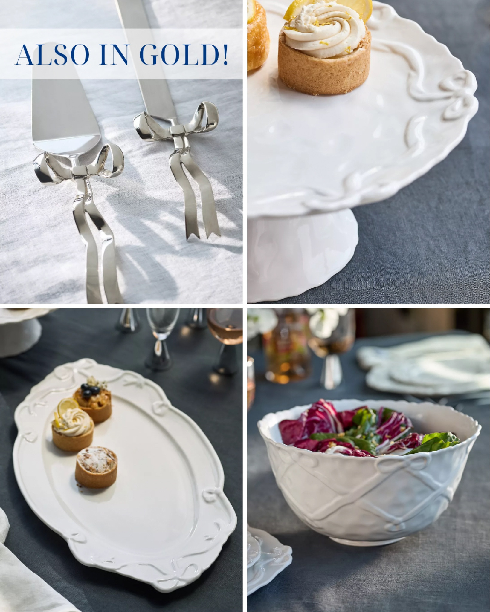 Bow server, bake, stand, bow platter, bow bowl, bow, dinnerware, bow, serveware, preppy home, bows 

Benedita Bow Metal Serve Set
Benedita Bow Ceramic Stoneware Cake Stand
Benedita Bow Ceramic Stoneware Platter
Benedita Bow Ceramic Stoneware Serve Bowl



#LTKFindsUnder50 #LTKHome