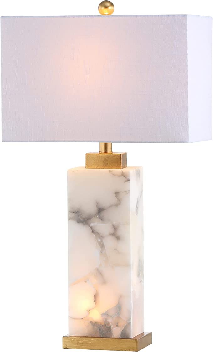 JONATHAN Y JYL6201A Elizabeth 27.5" Alabaster LED Table Lamp Coastal Contemporary Bedside Desk Ni... | Amazon (US)