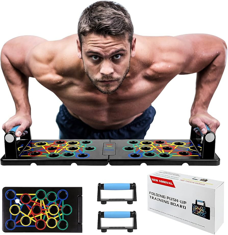 24 in 1 Liegestütze Brett Faltbare Tragbare Pushup Ständer Heim Fitness Training mit Handgriff ... | Amazon (DE)