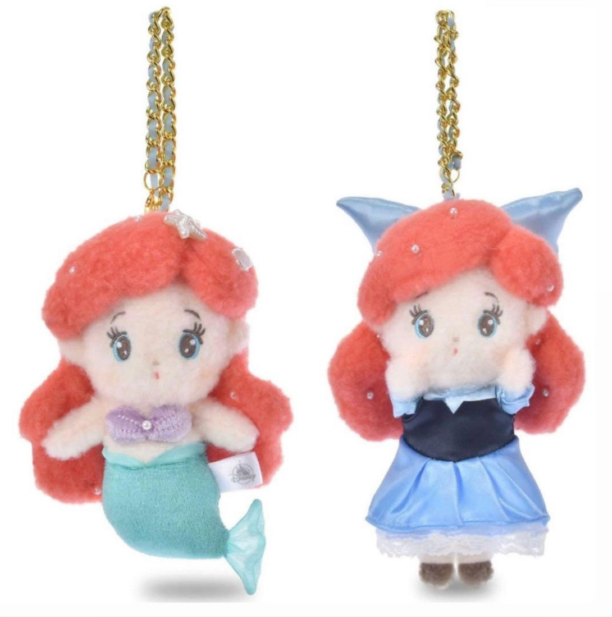 Disney Store Japan Little Mermaid by mikko Plush Keychain Set of 2 New | eBay | eBay US