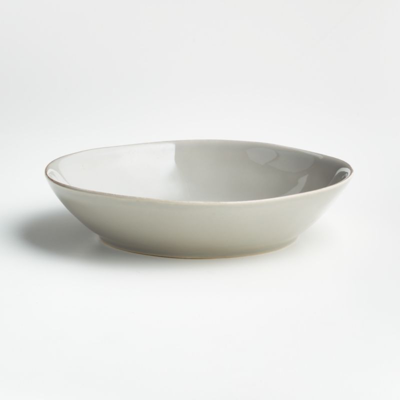 Marin Grey Low Bowl + Reviews | Crate & Barrel | Crate & Barrel