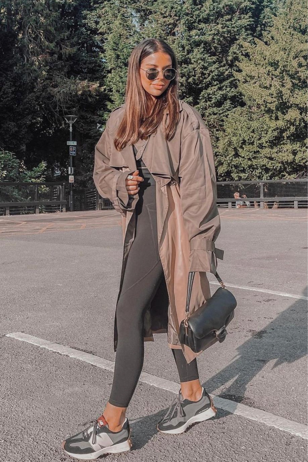 New season, autumn , AW style, autumn outfit inspiration, trench coat, athleisure set, coach bag, rayban sunglasses, new balance trainers 

#LTKeurope #LTKSeasonal #LTKstyletip