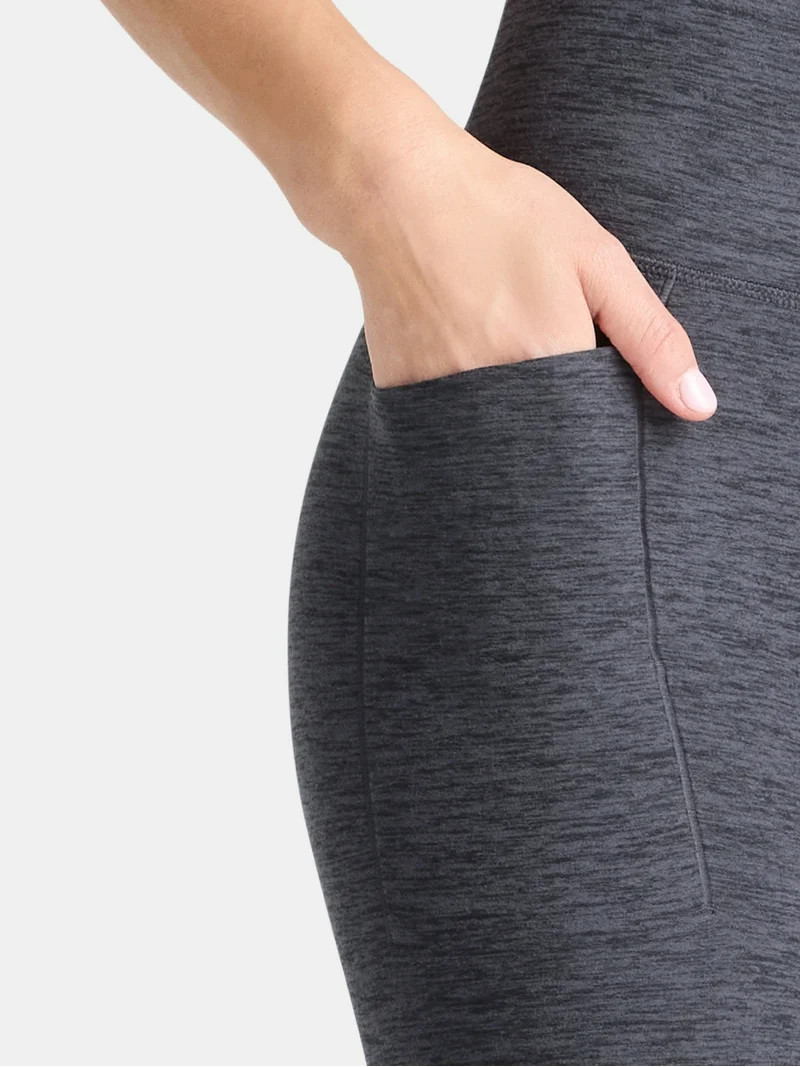 Athletic Works Women's and Women's Plus ButterCore Full Length Leggings with Pockets, Sizes XS-4X | Walmart (US)