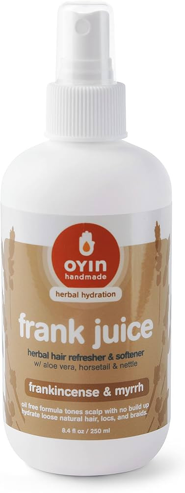 Oyin Handmade Frank Juice Nourishing Herbal Leave-In Hair Tonic | Aloe Vera, Horsetail & Lavender... | Amazon (US)
