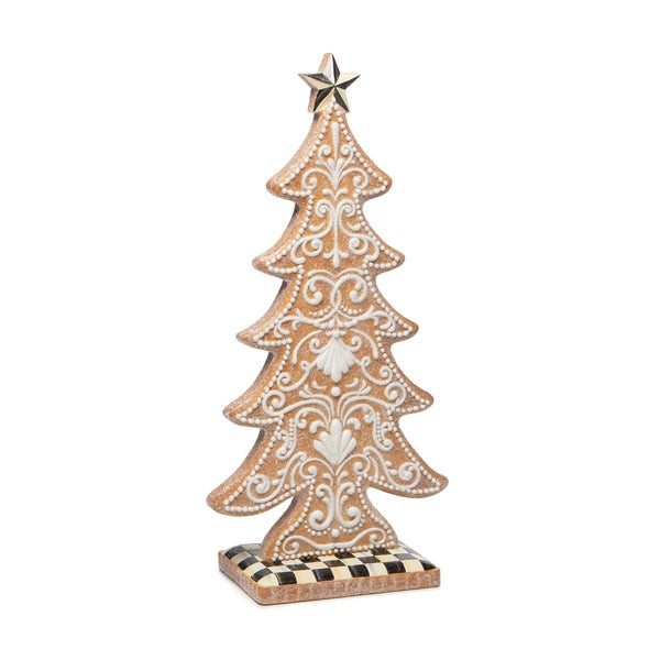 MacKenzie-Childs Gingerbread Cookie Small Tree Figurine | MacKenzie-Childs