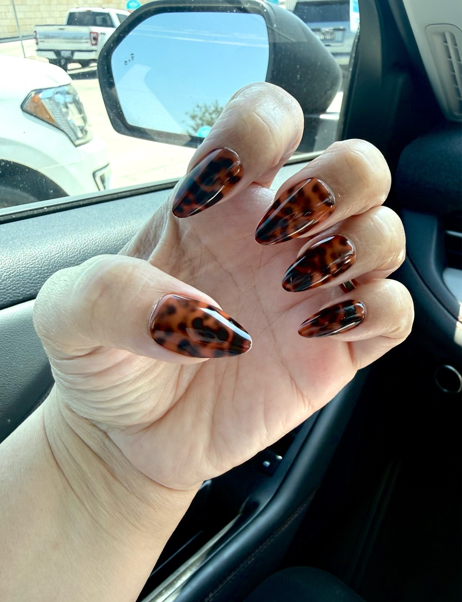 Tortoise Shell Nails 💅 #Fallnails