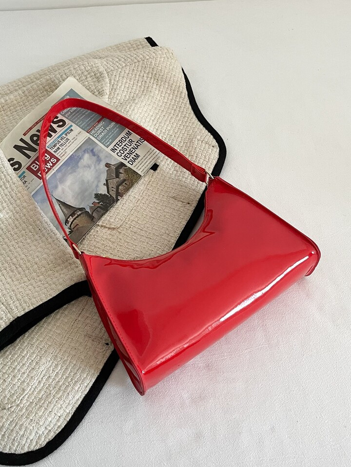 Artificial Patent Leather Bag | SHEIN