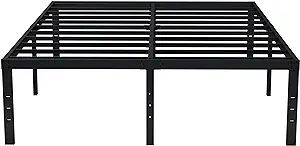 EMODA 18 Inch King Bed Frame No Box Spring Needed, Heavy Duty Tall Metal Platform with Large Stor... | Amazon (US)
