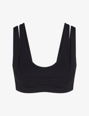 Matte Double-Strap Scoop Sports Bra | Selfridges