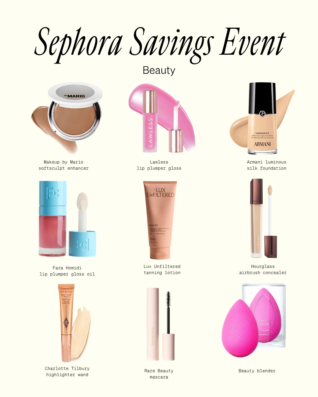 SEPHORA SALE: Beauty
Up to 20% off with code SPRINGSALE 

 #LTKSaleAlert #LTKBeauty