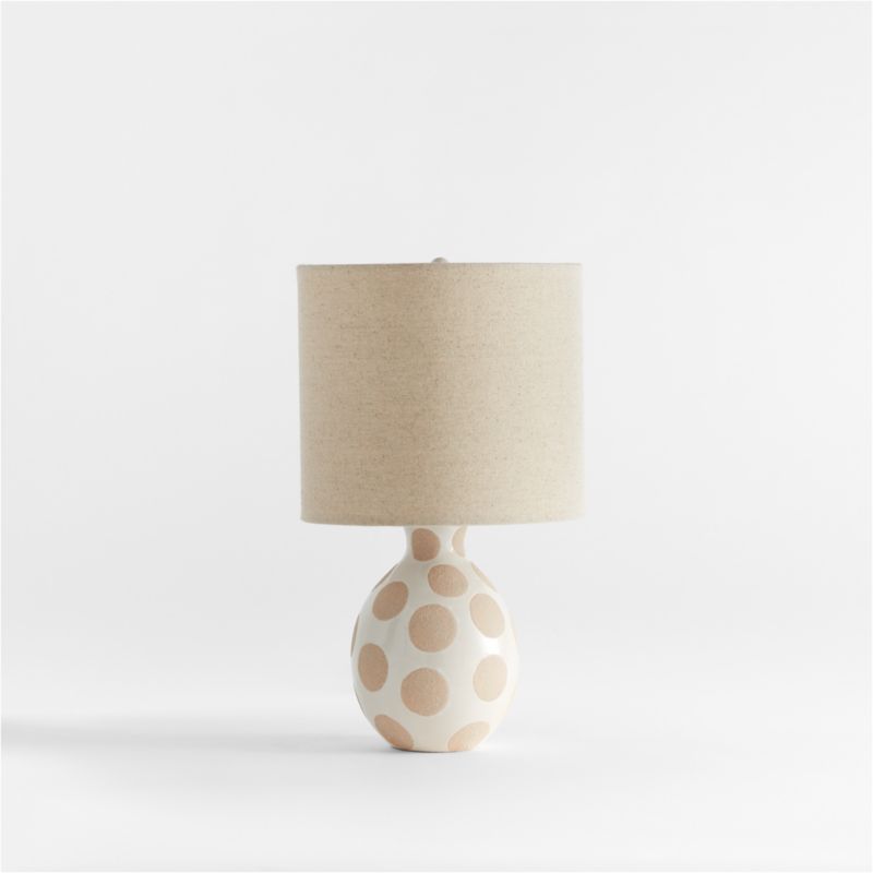 Dot White Ceramic Table Lamp | Crate & Kids | Crate & Barrel