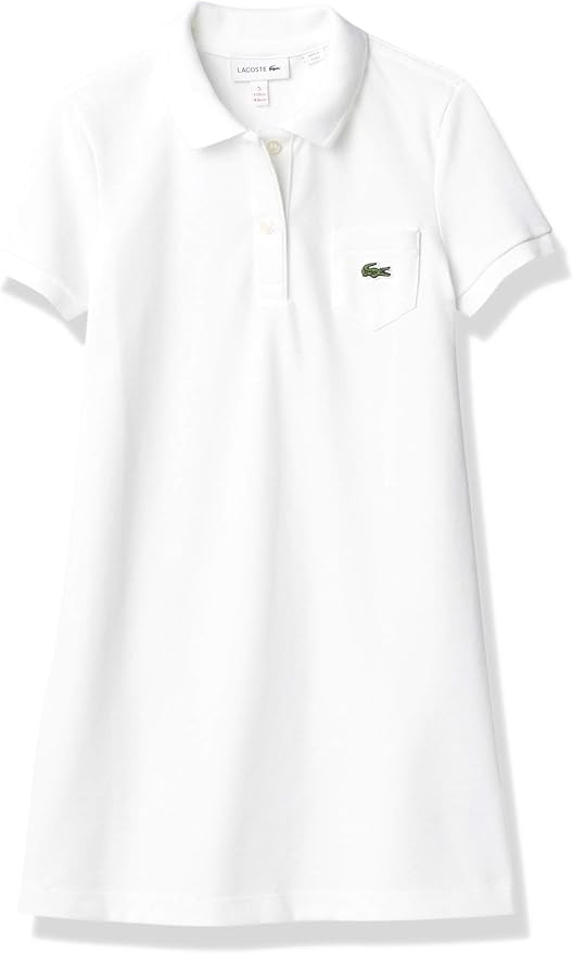 Lacoste Girls Little Classic Pique Dress with Pocket | Amazon (US)
