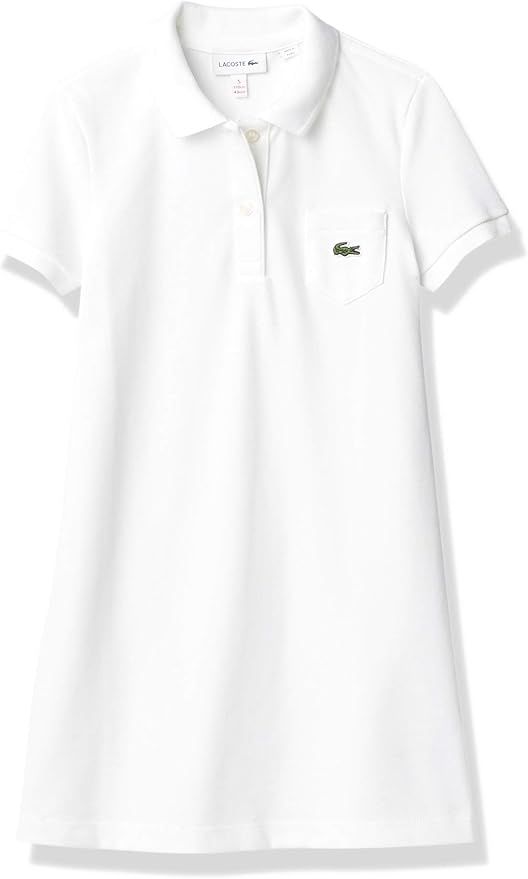 Lacoste Girls Little Classic Pique Dress with Pocket | Amazon (US)