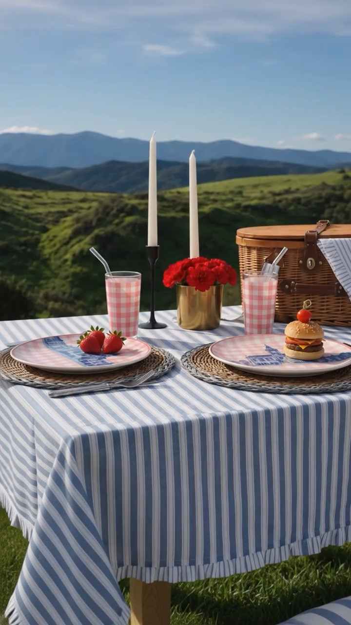 4th of July celebration weather is here.

The table is set, the flowers are arranged, and summer entertaining is calling. Whether you’re gathering deep in the mountains, relaxing poolside, or hosting friends in your own backyard, a thoughtfully layered tablescape makes every celebration feel a little more special.

I’m loving the red, white, and blue palette from the new Sheila Bridges collection for Walmart. The mix of playful gingham, classic stripes, and Americana-inspired patterns feels fresh, relaxed, and made for summer gatherings.

From melamine dinnerware and acrylic drinkware to picnic baskets, floral arrangements, and entertaining essentials, these are the pieces that make outdoor dining effortless and memorable.

Here’s to sunshine, good food, and celebrating the season with family and friends. 🇺🇸 #PicnicBasket
#FlowerArrangement
#TableLinen
#Tablecloth

#LTKSeasonal #LTKHome
